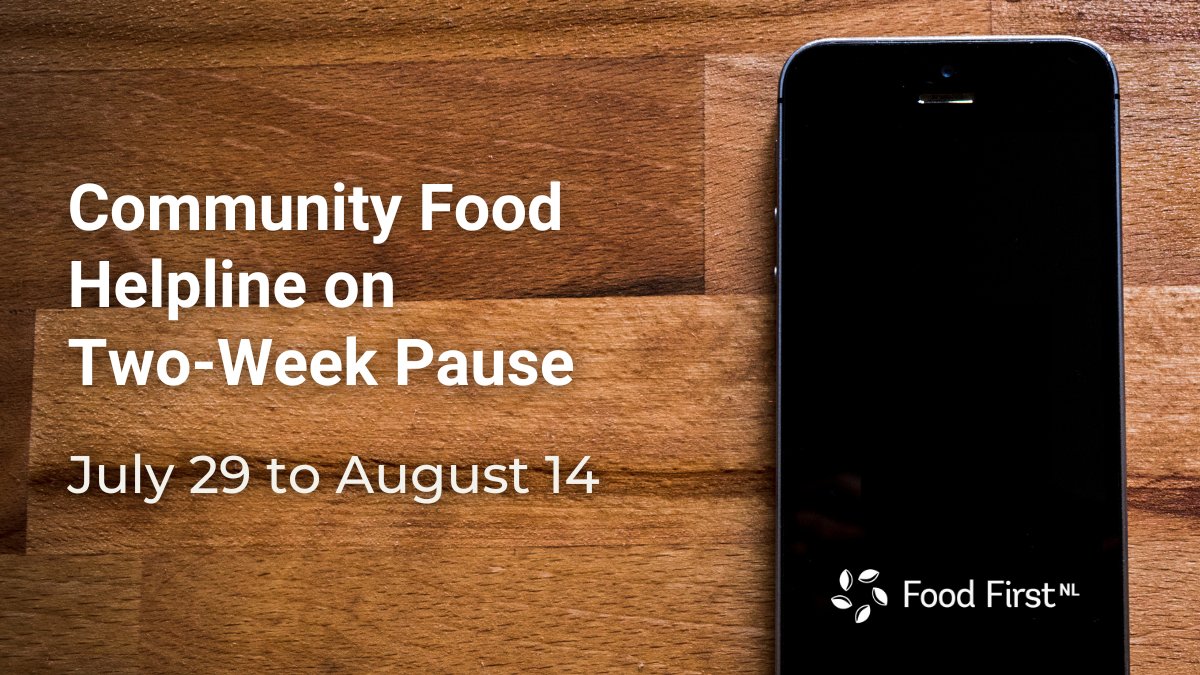 foodfirstNL's tweet photo. ❗The Community Food Helpline will be pausing all new requests starting today, July 29th, until August 14th.

This will allow staff time to focus on processing the overwhelming number of requests made throughout July. 

For more info, read our update at: https://t.co/RfkSmC7Ksq https://t.co/X3hWt5ieF3