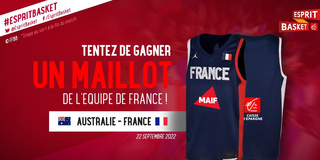 Pour célébrer le début de la Coupe du Monde 🏆 pour les Bleues demain, nous vous faisons gagner un maillot !

Follow + RT pour tenter votre chance 👊
#EspritBasket