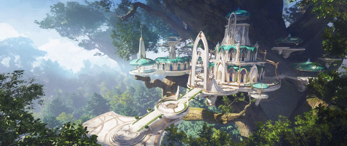 liangyao_'s tweet photo. Devine Palace Of The Elfen King， also a detailed breakdown on my artstation page 🫡 https://t.co/4P2knWv9CB