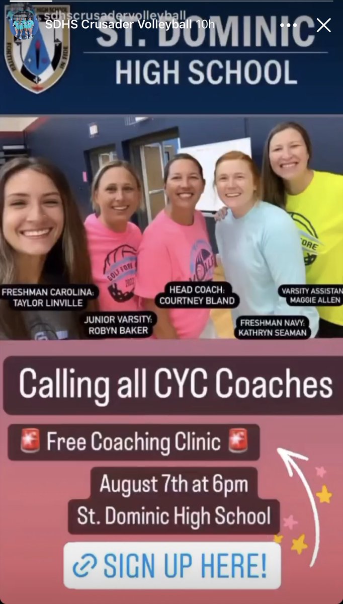 Kicking off 2022 volleyball season with coaching clinic for all the amazing people who coach CYC!!!!