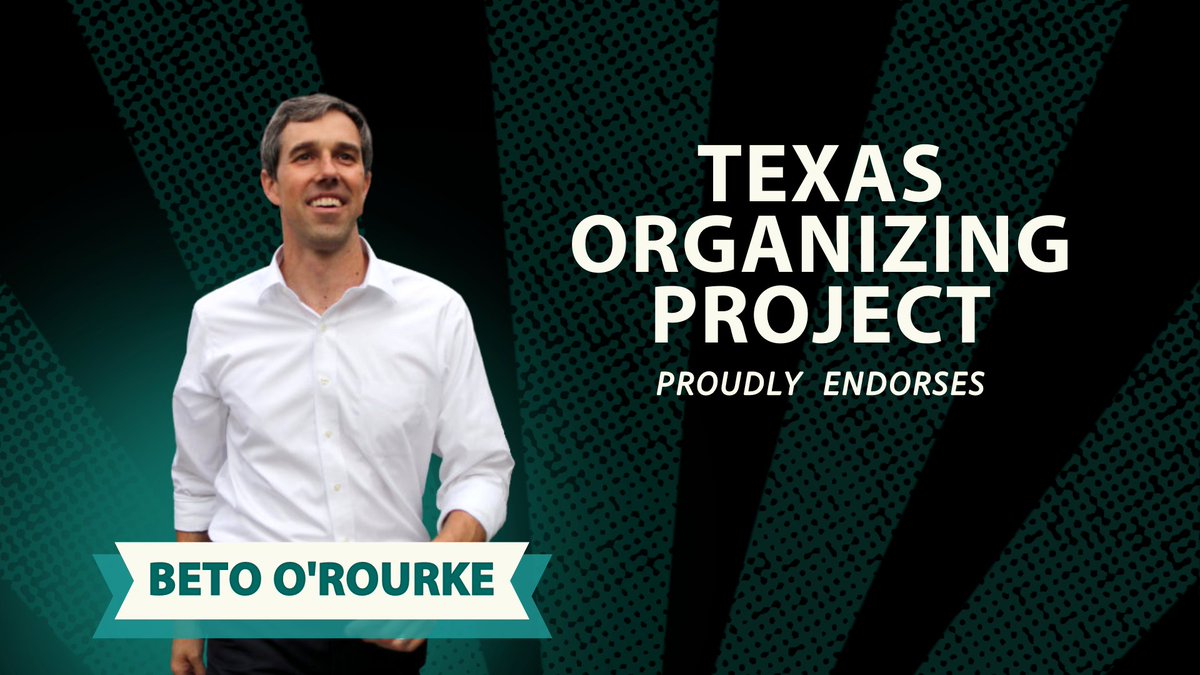🚨 ENDORSEMENT ALERT 🚨

<a href="/BetoORourke/">Beto O'Rourke</a> is a fighter who is ready to work with working-class Texans to win the much-needed changes we ALL deserve, and TOP is all in to help elect him governor!

#OrganizeTexas #TexasForAll #BetoForTexas #BetoForGovernor