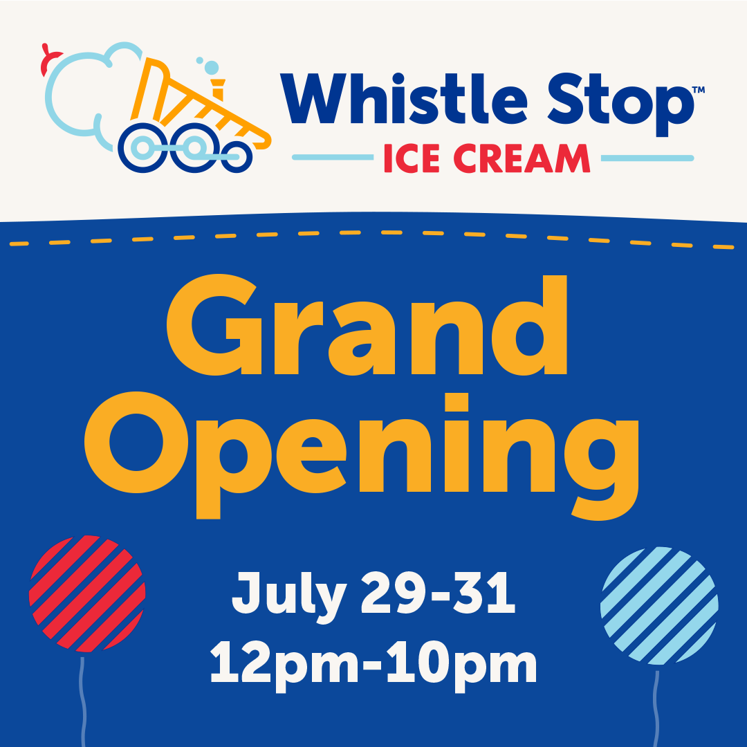 MashpeeChamber's tweet photo. 📣Join Us for the Whistle Stop Ice Cream Mashpee Commons Shop for a Grand Opening Celebration! 

💥Friday, July 29
Ribbon Cutting Ceremony
11:30am
💥Saturday, July 30
Ice Cream Cake Raffles 🍦 
Drawings at 4pm &amp; 8pm
💥Sunday, July 31
Sundae on Sunday Special 🍨 
Noon to 10pm https://t.co/5xE16t7S47