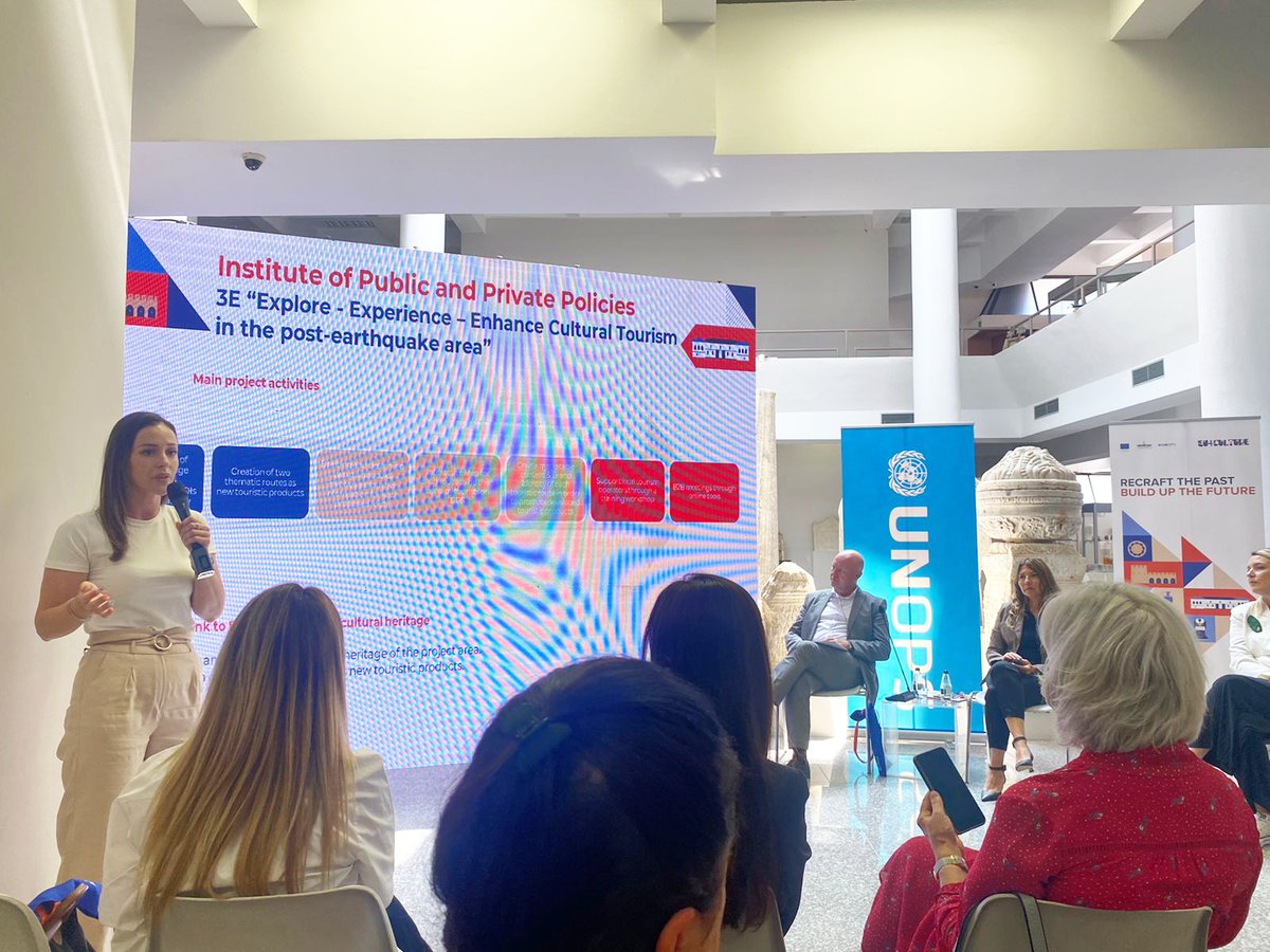 InstituteIp3's tweet photo. #IP3 is one of the beneficiaries of  #EU4Culture program, funded by the @EuropeanUnion and implemented by #UNOPS in cooperation with the Ministry of Culture, for the 1st call "Recraft the Past, Build up the FUTURE".
We thank #UNOPS and the #MinistryofCulture for the opportunity! https://t.co/X28KNM7zVJ