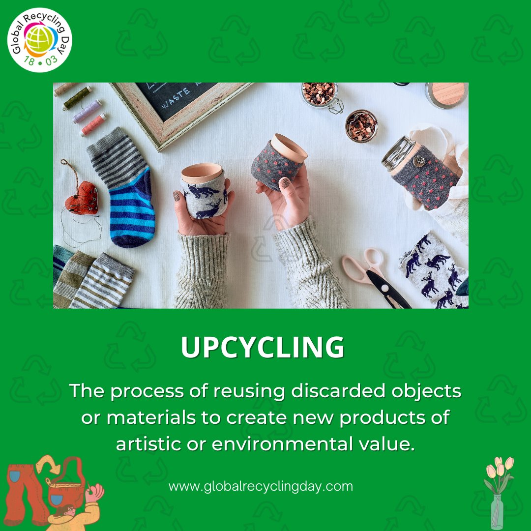 #Upcycling alongside #Recycling plays an equally important part in saving our #Resources by enhancing product life cycle before it is #Recycled. Also helps in reducing #WasteMountains & #WastePollution of our #Oceans whilst supporting #ClimateEmergency @COP27_Egypt @UNEP @EU_ENV