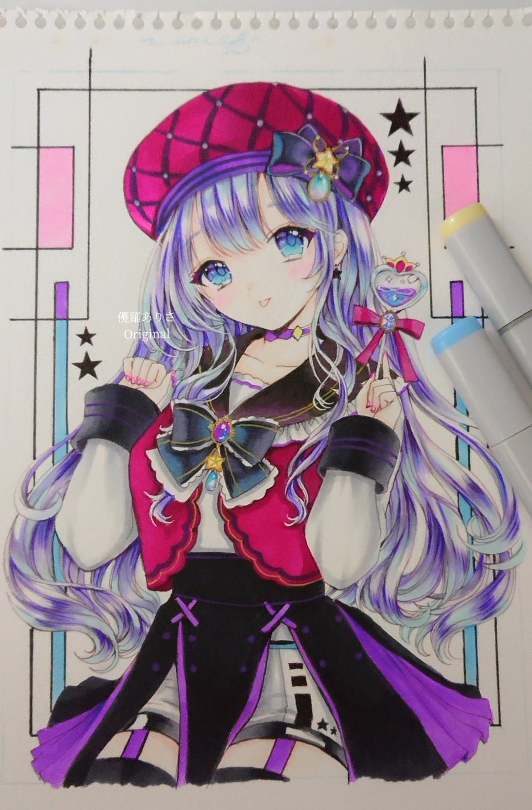 木村様☆コピック☆アナログイラスト⭐︎夢絵⭐︎絵画⭐︎アルシュ水彩紙 木村様☆コピック☆アナログイラスト⭐︎夢絵⭐︎絵画