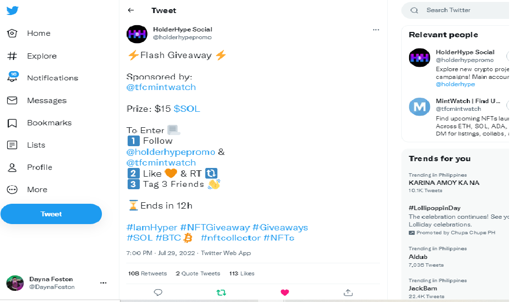 DaynaFoston's tweet photo. @holderhypepromo @tfcmintwatch all done ☑️ https://t.co/6HoNWAgxBb