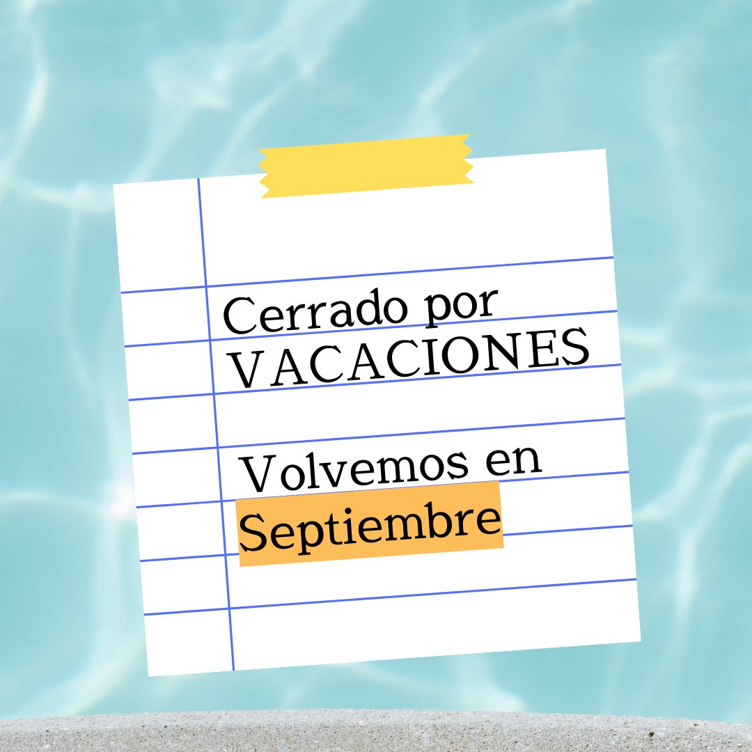 ⚠️ Durante el mes de AGOSTO #afnadahgandia permanecerá cerrada al público
Nos vemos el 1️⃣ de SEPTIEMBRE llenos de energía para volver a atenderos como os merecéis

Si necesitáis algo, enviadnos un correo a 🌐 info@afnadah-gandia.org

Os deseamos un buen verano y que disfrutéis 🧡