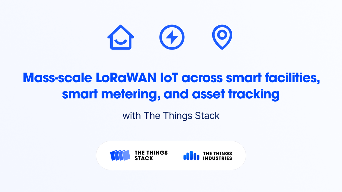 thethingsindust's tweet photo. Scale your #IoT deployment with #TheThingsStack. Learn how features like #JoinServer, #PacketBroker, #ERP and more can help you optimize your operations and make data-backed decisions across #SmartFacilities, #SmartMetering and #AssetTracking: https://t.co/InHt83BMqL https://t.co/AhwsGfYATR