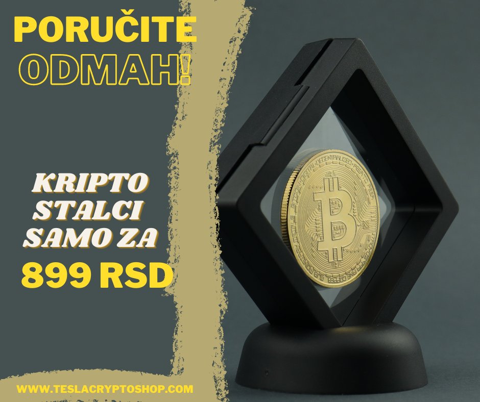 teslacryptoshop's tweet photo. Kupite i Vi svoj prvi Bitcoin i pohvalite se prijateljima :)
Link u opisu profila!
Kripto majice i druge kripto suvenire možete naručiti na sledećem linku i platiti ih kriptovalutama!
https://t.co/973UHfddIO
#kriptovalute #cryptocurrecy #kriptosuveniri #kriptoshop #BTC #bitcoin https://t.co/7r6ZRA3GV5