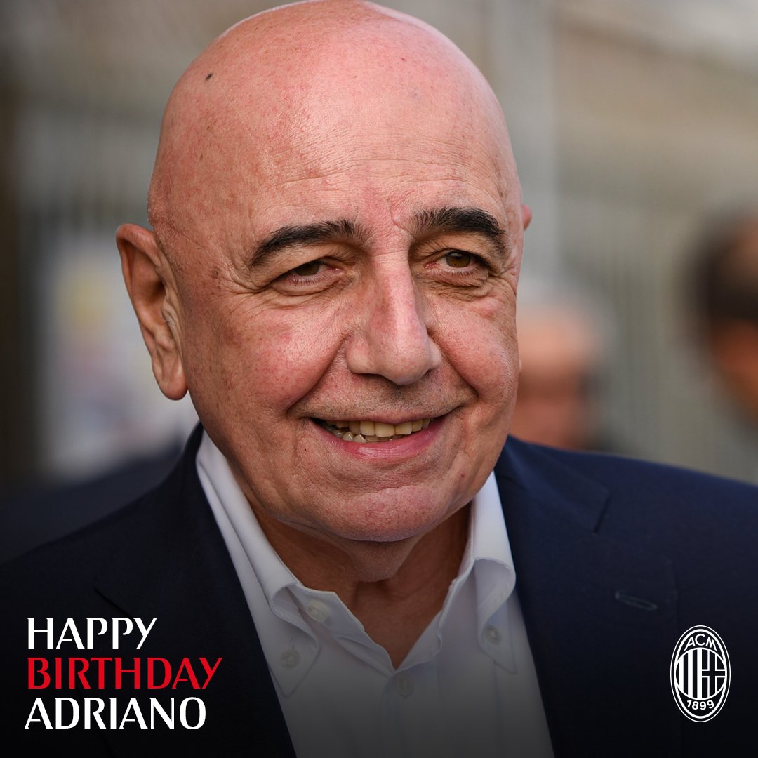 Happy 78th birthday to Adriano Galliani!  