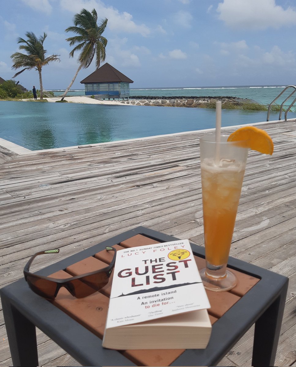 One of the joys of getting away from it all... time to read a good book. Absolutely loved this from beginning to end 📖 #TheGuestList @lucyfoleytweets
#holidayreads