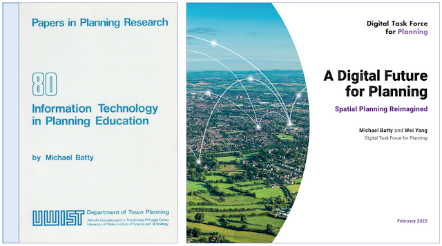 A working paper for the RTPI Education Panel in 1984! nearly 40 years ago. Predates word processors. Pandemic stopped me scanning &amp; circulating it. Contrast bit.ly/3b9XfLn with our 2022 Digital Task Force report on digital planning  bit.ly/3Jf6gz6 )