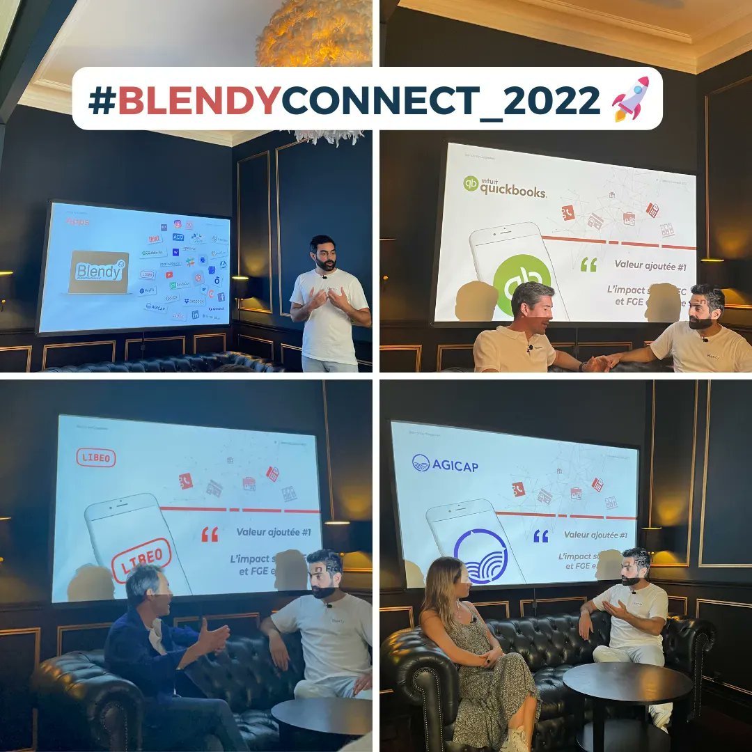 AvecPennylane's tweet image. Retour sur #BlendyConnect_2022 🚀
🙏Merci à nos partenaires @QuickBooksFR, @libeo_io &amp;amp; @AgicapFrance présents pour partager comment les apps accélèrent la prise de décision des #FrenchGlobalEntrepreneurs
Résumé des interventions bientôt dispo sur notre site.
#Blendy #CoachSuccess