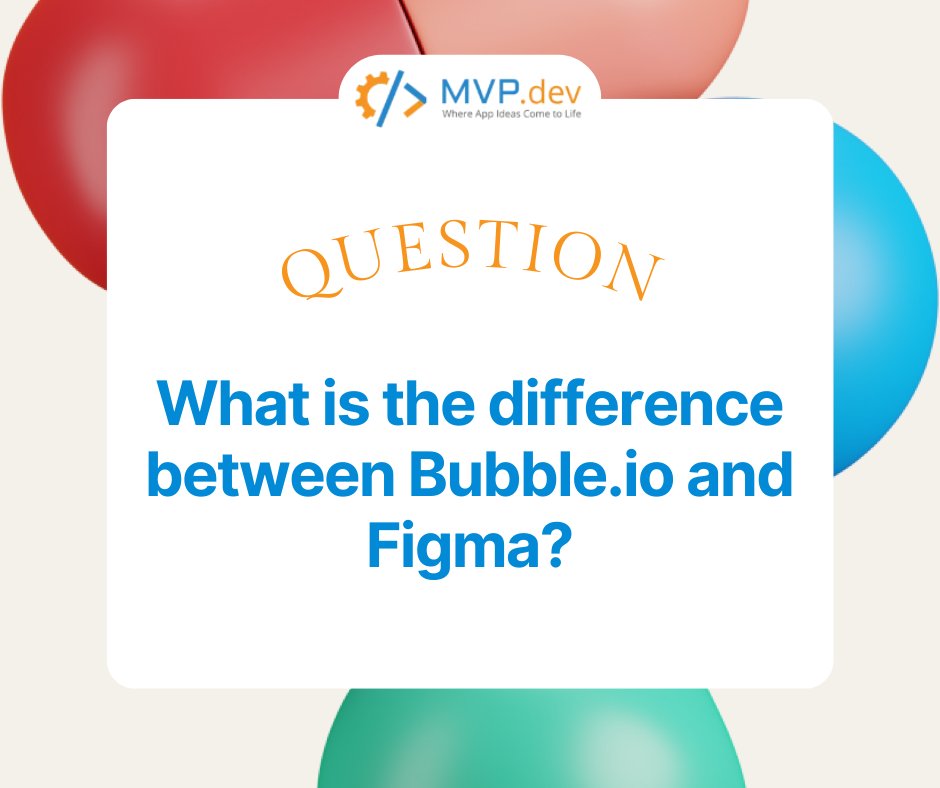 MVPdev_nocode's tweet image. 💡Figma is used to design your application&apos;s user interface, whereas Bubble is used to build your product. Bubble has a great integration with Figma that allows you to import your Figma designs into Bubble.