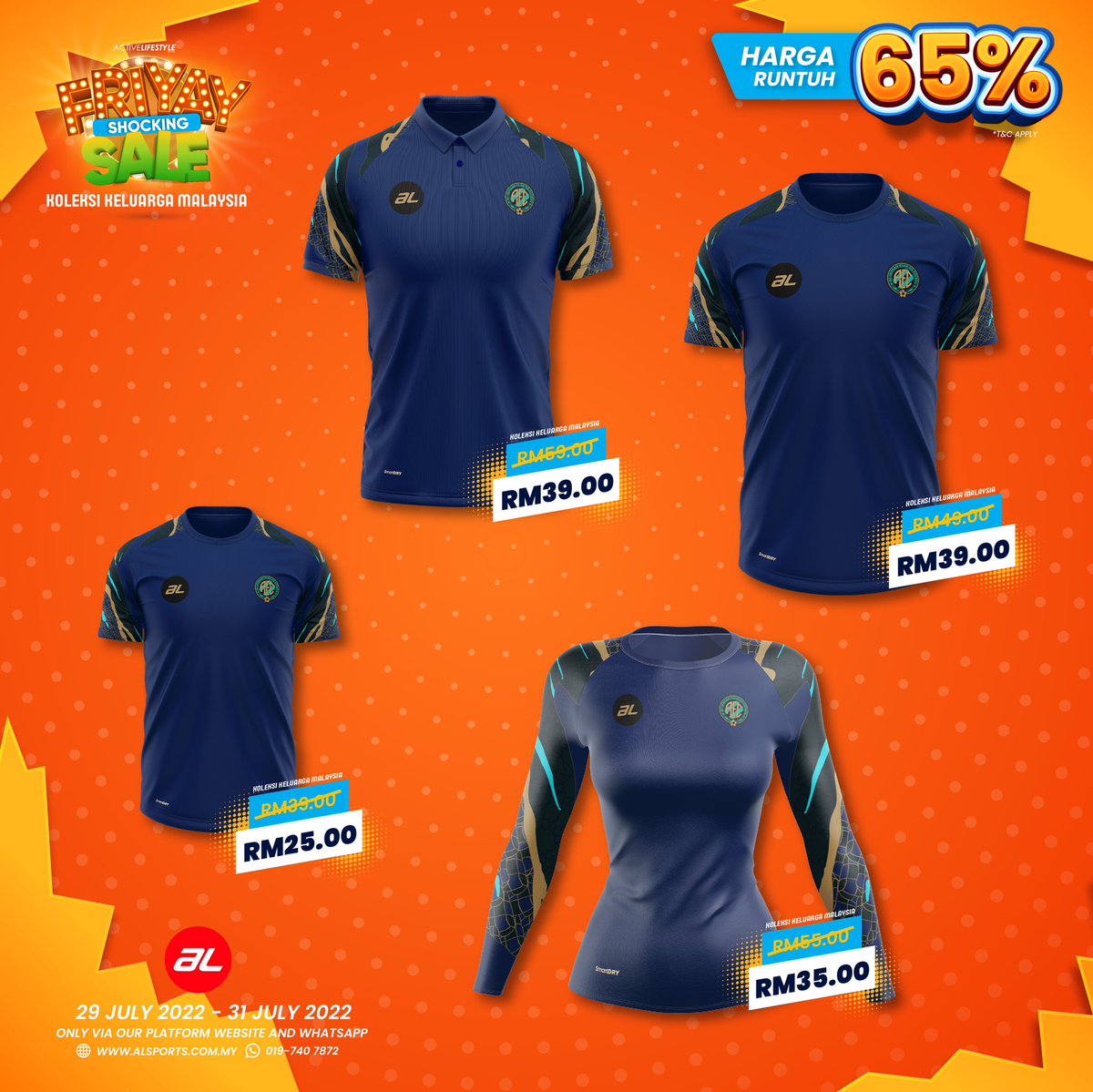 ALIKHSAN_my's tweet photo. FRIYAY SHOCKING SALE 🔉
Harga Runtuh sehingga 65% 🤩
Bermula dari 29 - 31 Julai 2022 🛍
Friyay Shocking Sale
Hanya Via
🛒 https://t.co/i94vgygdTq
📲 https://t.co/bolQXUBuiB
*T&C Apply
*While stocks last
*Selected product only
#aLfact #alsports #activelifestyle https://t.co/IOxt8RCJEb