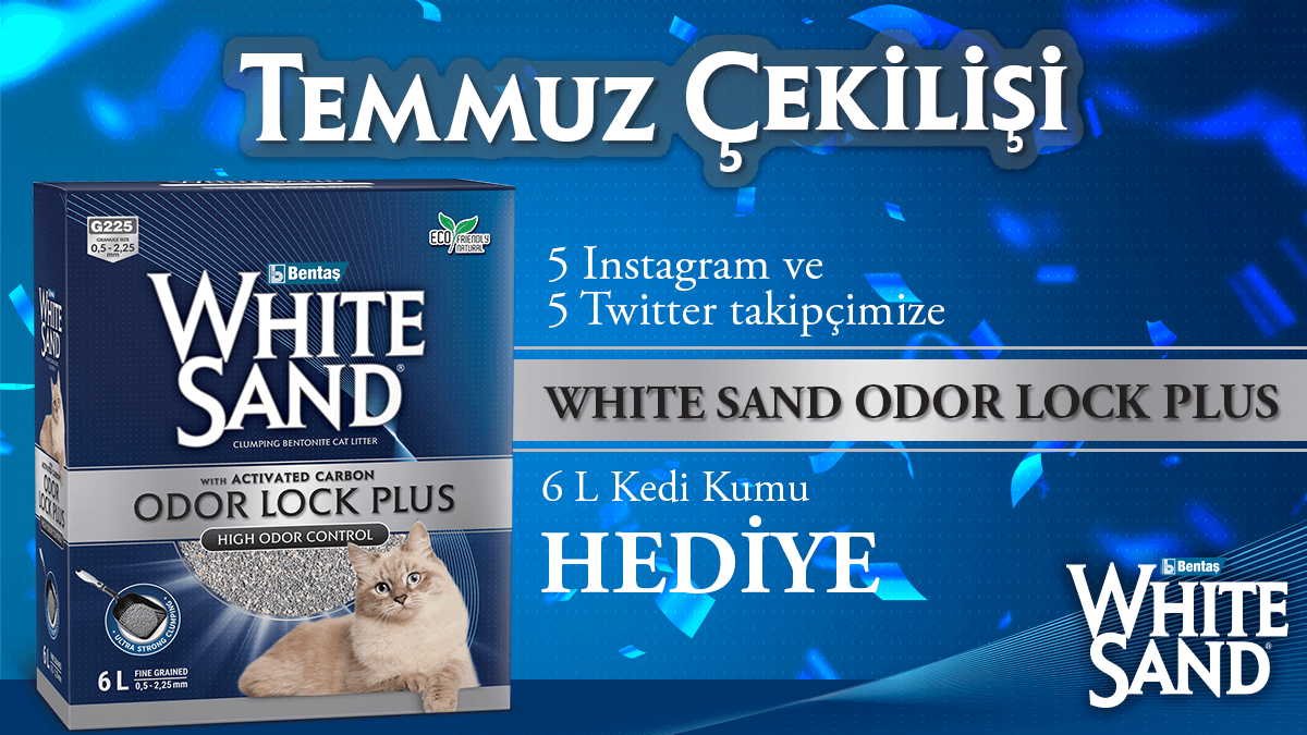 White Sand Odor Lock Plus Çekilişi!📣

Sayfamızı ve <a href="/BentasBentonit/">Bentaş Bentonit</a> hesabını takip et. ✔️
Tweetimizi rt'le. 🔁
Bir arkadaşını tweetin altında etiketle. 💬

5 şanslı takipçimizden biri olma şansını yakala.😉

Sonuçlar 10 Ağustos Çarşamba günü açıklanacaktır!