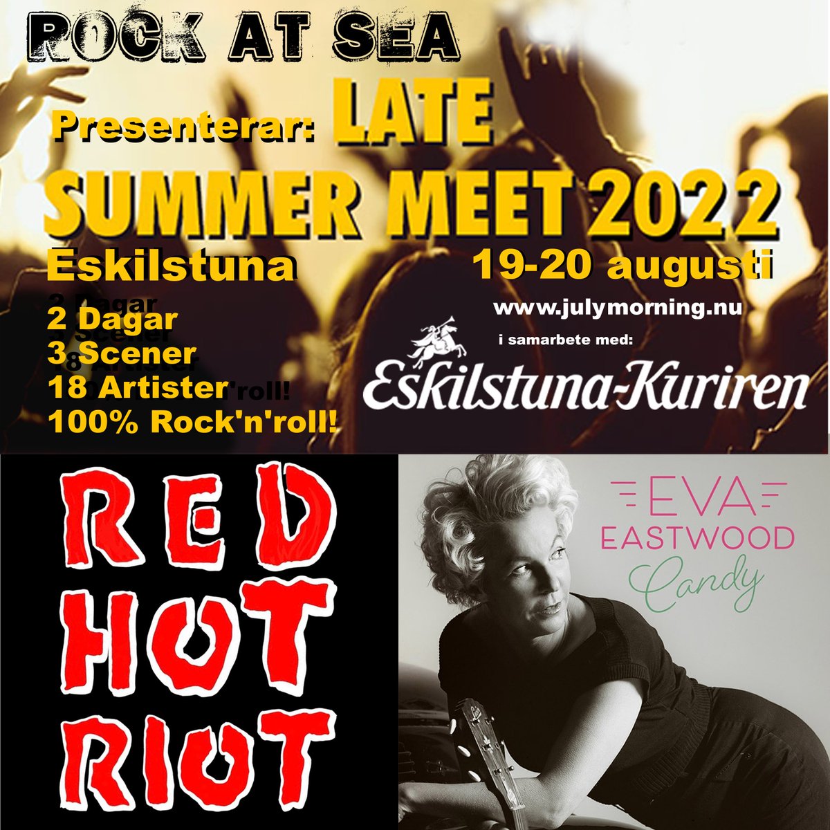 Bara tre veckor kvar!  <a href="/eskilstuna/">Eskilstuna</a>   
#rockatsea  #rockatsea2022 #rocknroll #rockabilly #festival #skivmarknad #barhäng #camping #live