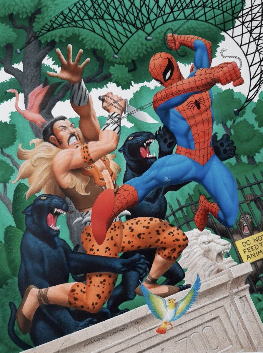 RT @Colin_TBTAMC: Spider-Man & Kraven The Hunter gloriously going at it, by Rich Larson & Steve Fastner. https://t.co/W7HTP5KHmH