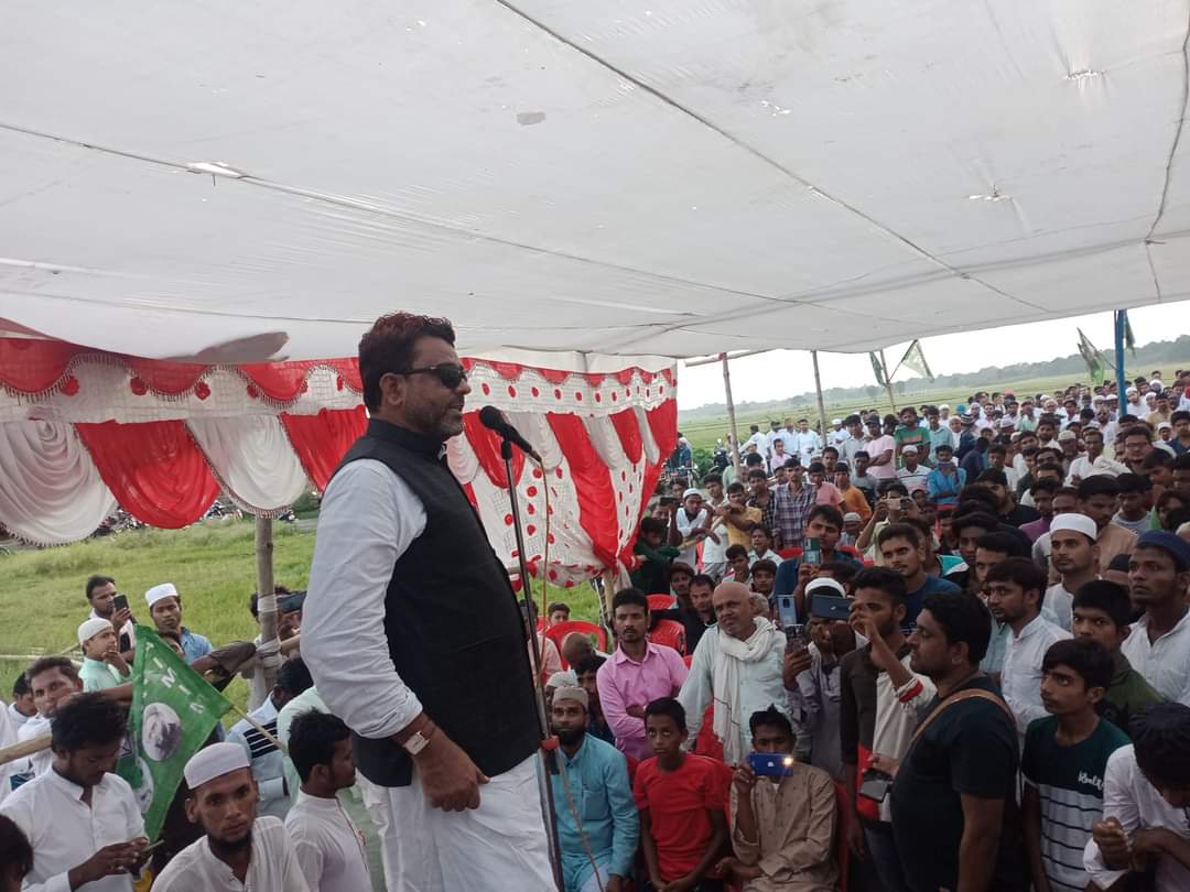 AkhtarulImanMLA's tweet image. आज मिथला में जनता को संबोधित करते हुए कठैला चौक पर