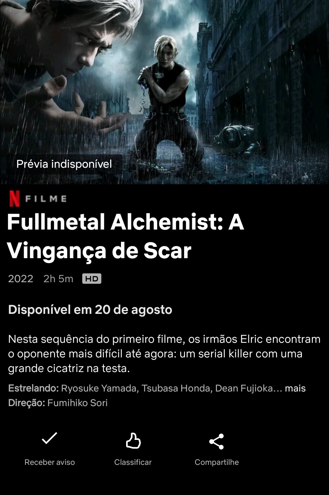 Fullmetal Alchemist: A Vingança de Scar chega hoje ao catálogo da