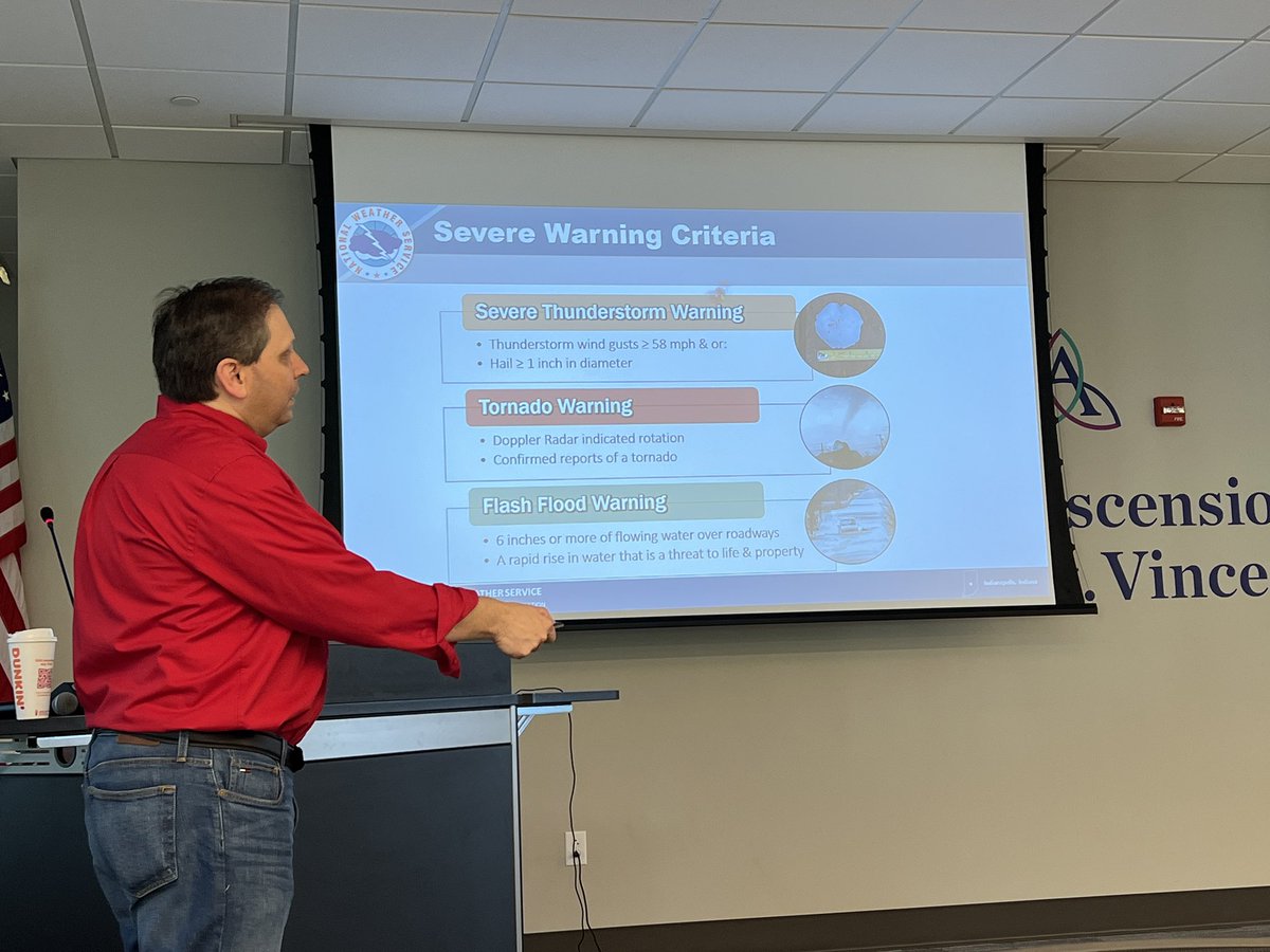 joerust's tweet photo. Thanks to Jason from @NWSIndianapolis for a great weather spotter training this morning for @ZionsvilleIN staff. #inwx https://t.co/I8w5KjWvky