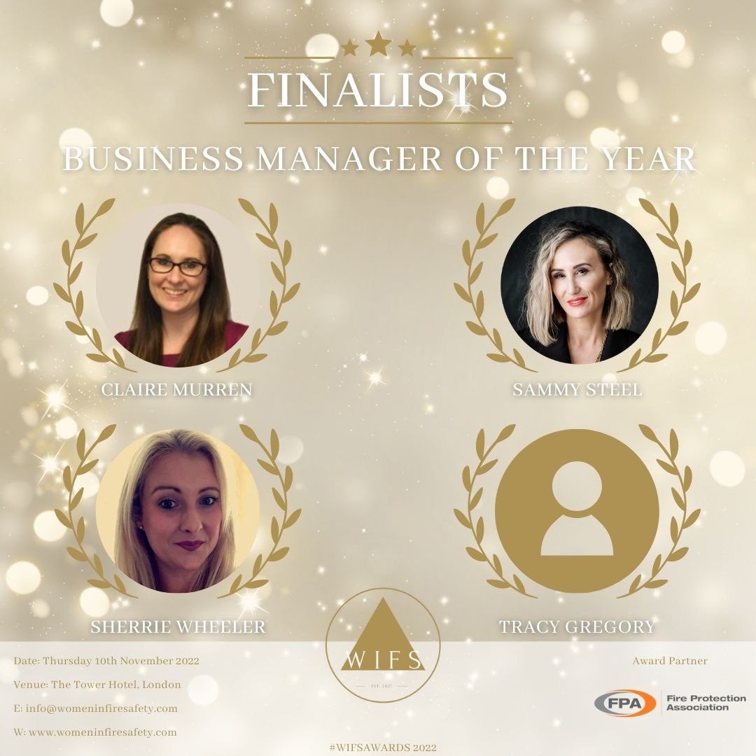 The U.K. Fire Association is extremely proud to announce our member Sherrie Wheeler of Fire Fighter 24/7 is a finalist for Business Manager of the Year at the Women in Fire Safety Awards. We wish her all the best for the awards on the 10th November in London.