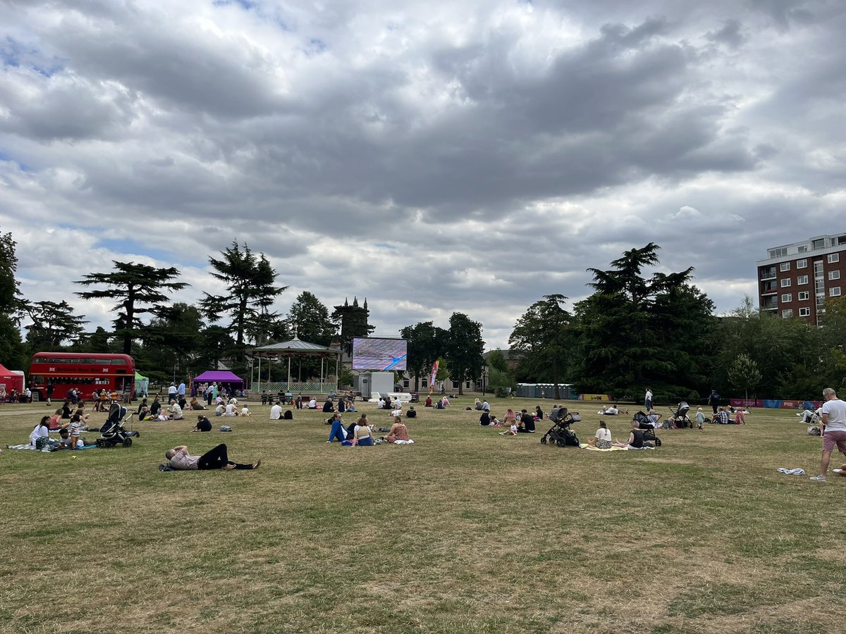 Lovely vibe in the Pump Room Garden Festival park. Come down and watch the <a href="/birminghamcg22/">Birmingham 2022</a> Commonwealth Games and enjoy the atmosphere <a href="/Warwick_DC/">Warwick District Council</a> <a href="/LoveLeamington/">Royal Leamington Spa</a>