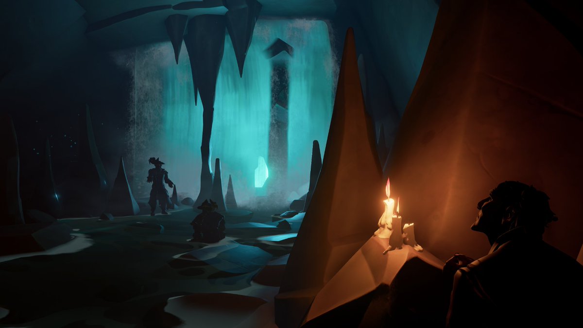 Where does this lead to? A hole just opened from the ground?! Are the mysteries all true?! What encrypted secrets lie down there?

#SoTShot Theme: Going Underground

<a href="/SeaOfThieves/">Sea of Thieves</a> <a href="/RareLtd/">Rare Ltd.</a> 
#SeaOfThieves #VirtualPhotography