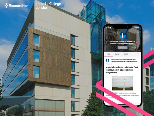 WCIDLondon's tweet photo. NEWS: WCID’s Molecular Sciences Research Hub (MSRH) - home to the Department of Chemistry at @imperialcollege - has become the first of its kind to create a brand feed on @ResearcherApp  – used by over 2 million global users. 🧪 

https://t.co/Qlzn7JTMIo
 
#WCID #MSRH #chemistry https://t.co/KrKPyUukMB