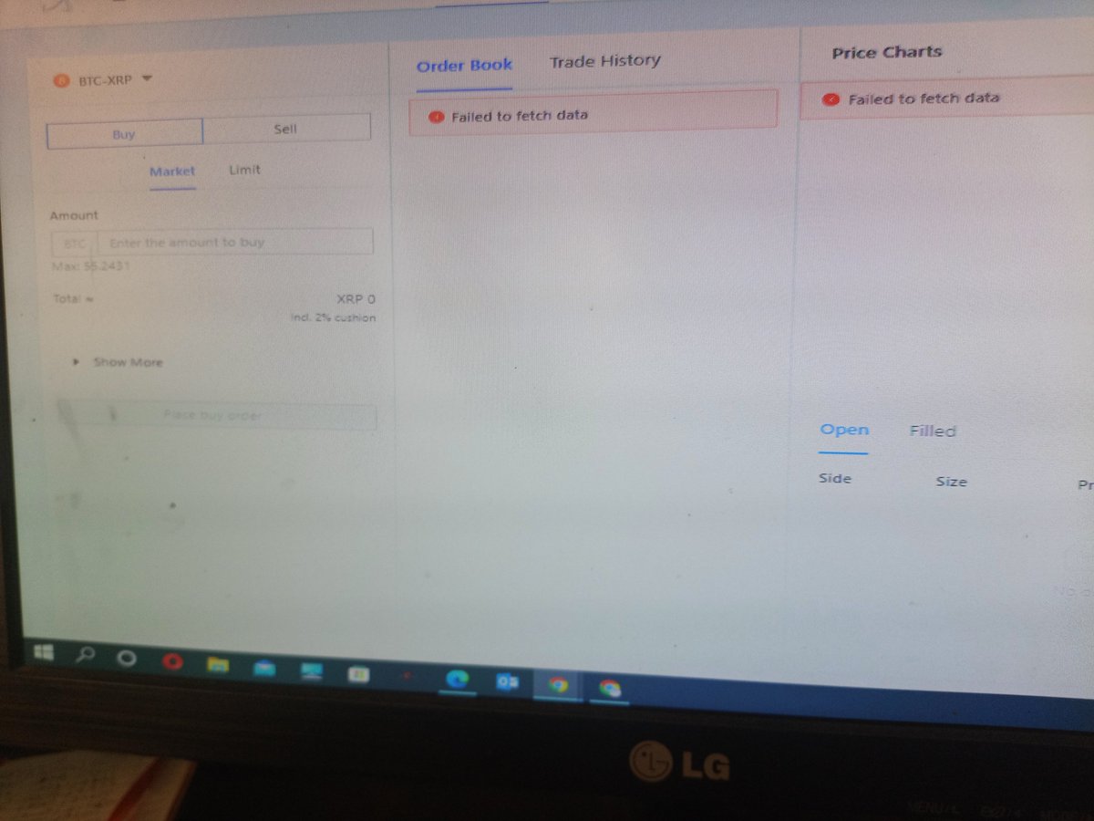 Cryptokid891's tweet photo. Anyone with this problem today  I did try other accounts and browser's also... Seems like I must use sologenic Dex for the day....? @xrptoolkit @WietseWind @bgarlinghouse @JoelKatz https://t.co/x9Q7NeGnCL
