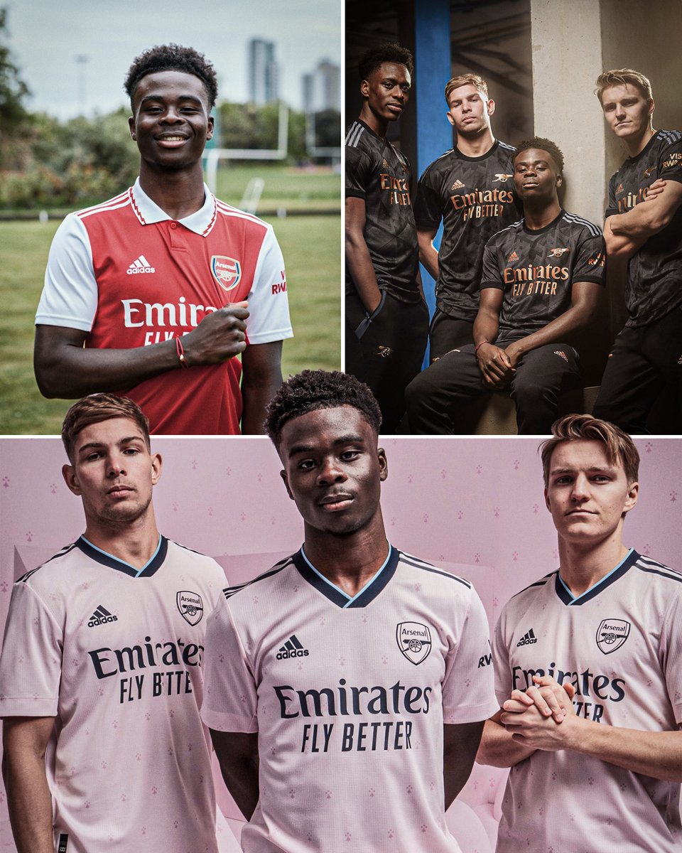 ESPNFC's tweet image. Arsenal have absolutely nailed their kit collection for this season 👏
