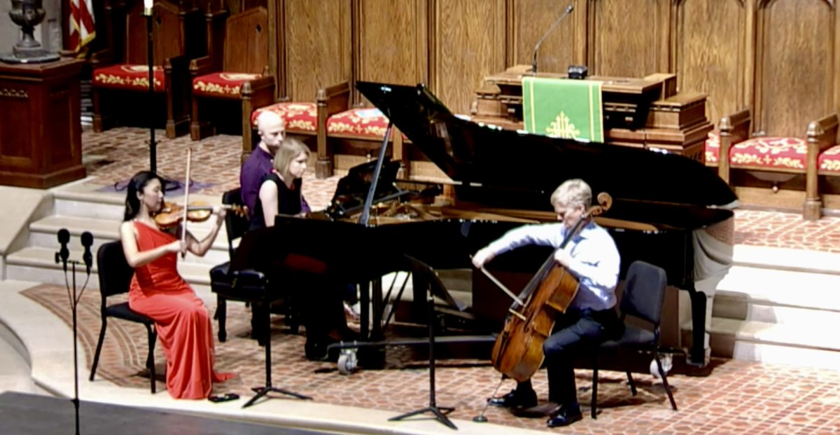 Catch us TODAY on <a href="/perf_today/">Performance Today</a>  You'll hear our performance of Kenji Bunch's Dies Irie featuring Helen Hwaya Kim (violin),  Brad Ritchie (cello) and Elizabeth Pridgen (piano).

yourclassical.org/performance-to… #linkinbio #chambermusic #trio #classicalmusic