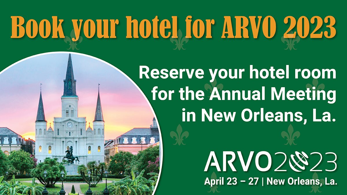 ARVO on Twitter "Get a jump on ARVO2023! Reserve your hotel room