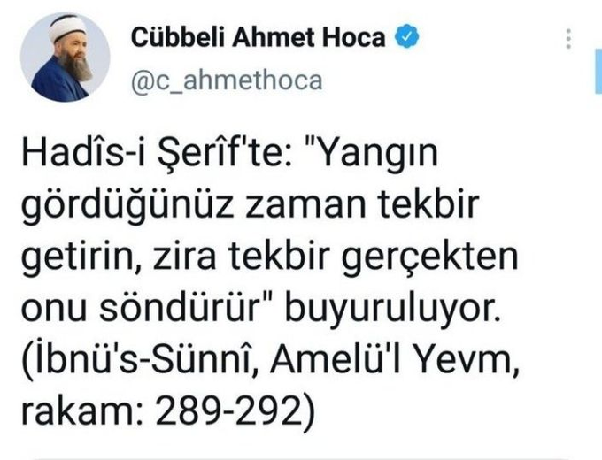 ASalepci's tweet photo. Vay beee, meğer Nass'a göre yangın THK uçaklarıyla değil, tekbirle söndürmek gerekiyormuş!.. https://t.co/obAEy9wU10