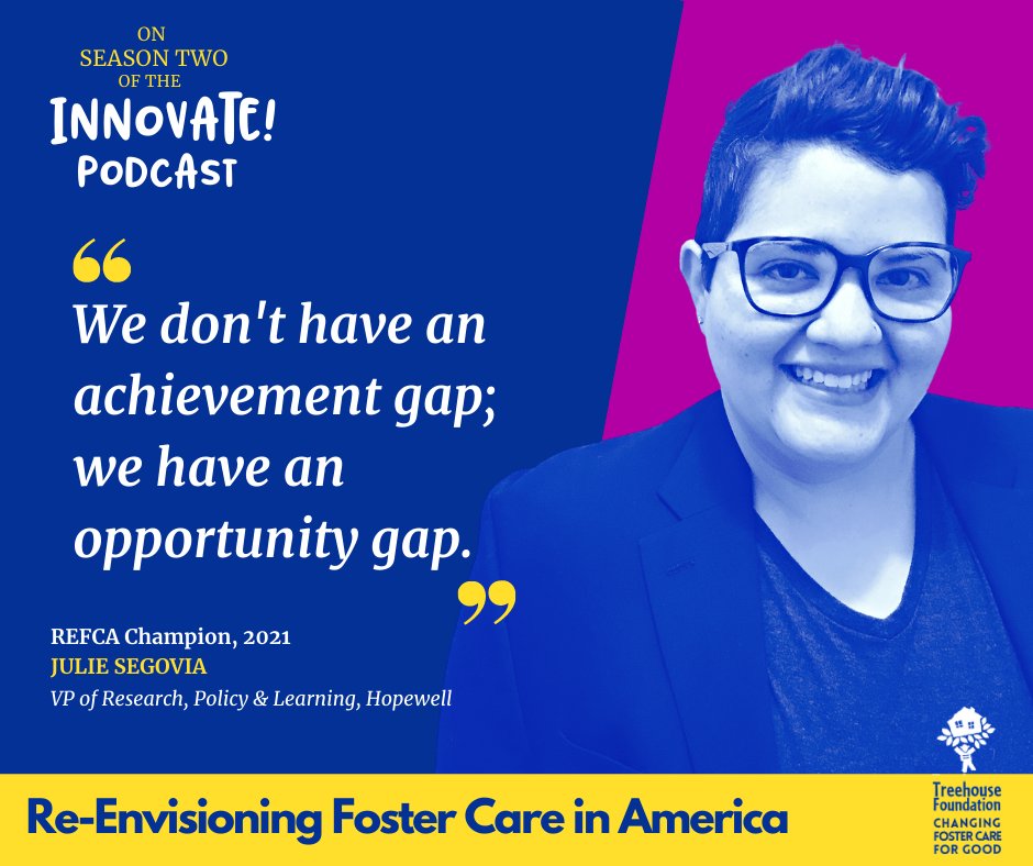 RE-ENVISIONING FOSTER CARE IN AMERICA! 
Visionary leaders share their lived experience
expertise on the INNOVATE! podcast.

Tune in &amp; be inspired .. 
podcasts.apple.com/us/podcast/inn…
open.spotify.com/show/68hqH1D57…
#reenvisioningfostercareinamerica #refcachamps