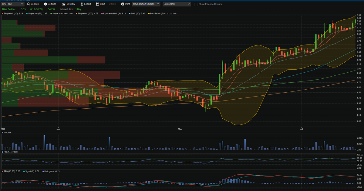 Yet another ATH just set by $SALT / $REMRF. Each leg up has seen great consolidation in-between showing the buying strength remains consistent even after these rises in SP -- and for good reason:

-FB 43-101 imminent 
-FB Spinout ~Sep 14
-GA F/S around the corner
-Buyout Talks?🧐