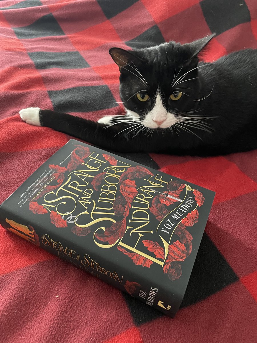 Happy Friday, y'all! To celebrate the release of #AStrangeandStubbornEndurance by @fozmeadows, we're giving YOU the chance to win your very own copy. Just follow us, then like and retweet this tweet to enter our #sweepstakes. Best of luck, y'all! 🌹 

#AStrangeAndStubbornSweeps