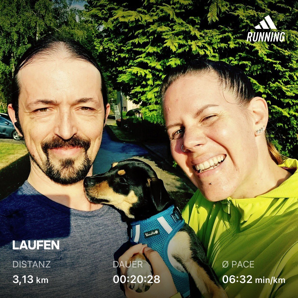 CaroleOlinger's tweet photo. First puppy-friendly short run with #BuffyTheDog! 👌💜
Also the very first time, I went for a run with @schlessera. 🏃♀️🏃🏻🐶
#CoupleGoals #GoGirlRun #WeekEndVibes #DogsofTwittter #HealthyLifeStyle https://t.co/DATsi59iPp