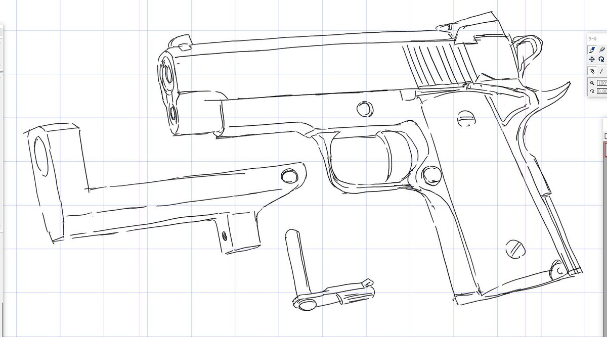 ミーハーだからぶん殴りピストル考えてたけどCAD起こさなきゃダメなんかになり面倒 