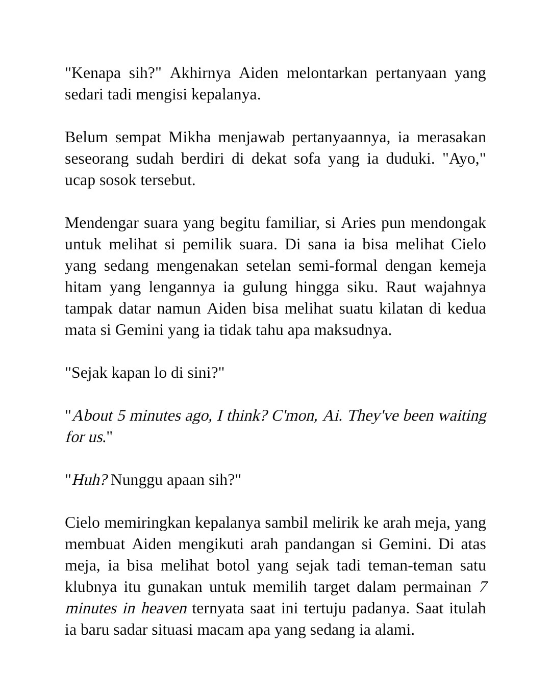 Eris on twitter bonus cielo s pov and mikha ended up being right
