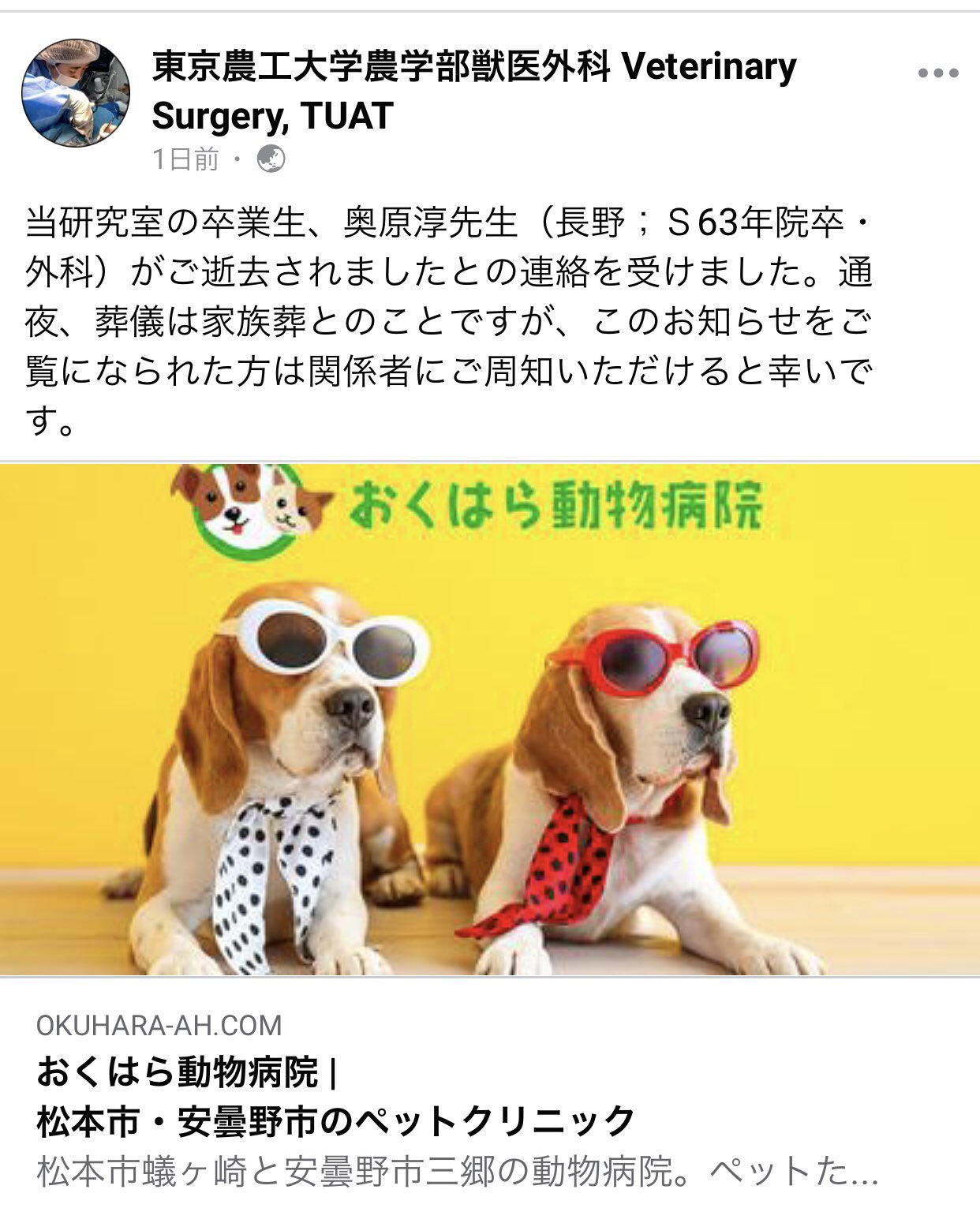 Takashi Sawaki 長野県松本市の1000頭崩壊 桃太郎事件を告発した 奥原淳獣医師が亡くなられたそうです 事故死と発表されている という情報があります T Co Cvmfki9vyy Twitter