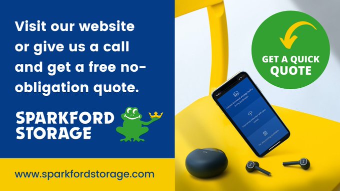 Sparkfordtweets's tweet image. If you need self storage you can get a quick, no-obligation quote on our website.  We provide affordable prices with no hidden insurance fees... sparkfordstorage.com 🐸
#sparkfordstorage #selfstorage #storagequote #somerset