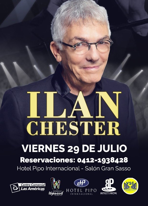 ¡ES HOY! 
¡ES HOY! 
<a href="/ilanchester1/">Ilan Chester Oficial</a> en el Hotel Pipo Internacional 📍🏨