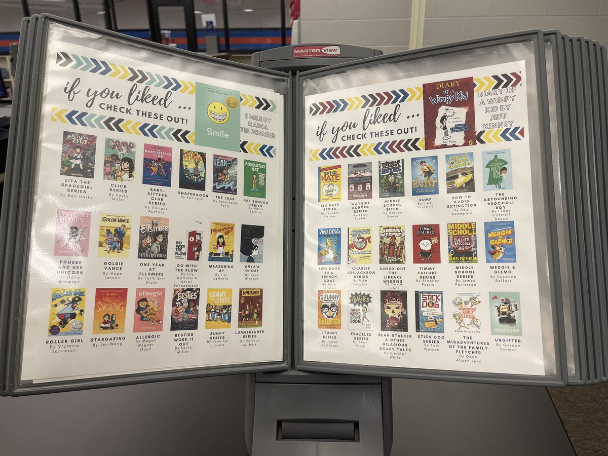 I’ve been working on making these reader’s advisory lists all day! Thank you <a href="/melissacorey/">Melissa Corey 📖✨ | IG @melissacorey</a> for sharing your templates. It was easy to change out the books with titles we have. I’m making more “If you liked…” for all the titles that are always checked out! #thehumblelibrarian