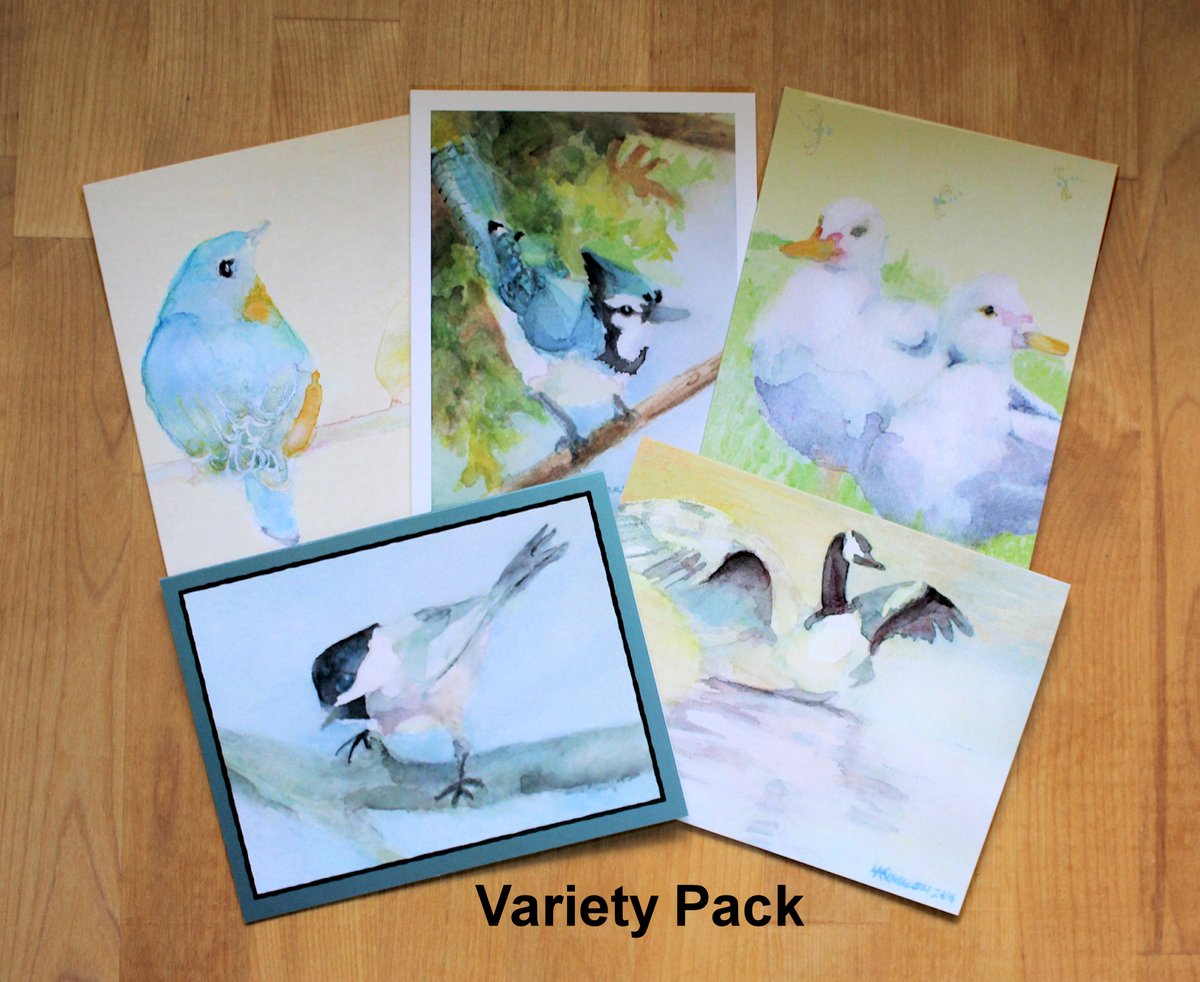 Watercolor Art Cards : Bird Assortment
#alloccasion #cards #celebrate #thankyounotes #invitations #greetingcards #stationery #bird #birdwatching #nature #useableart #watercolor #moms #TMTinsta #shopsmall #supportsmallbusiness #etsy 

etsy.com/SycamoreWoodSt…