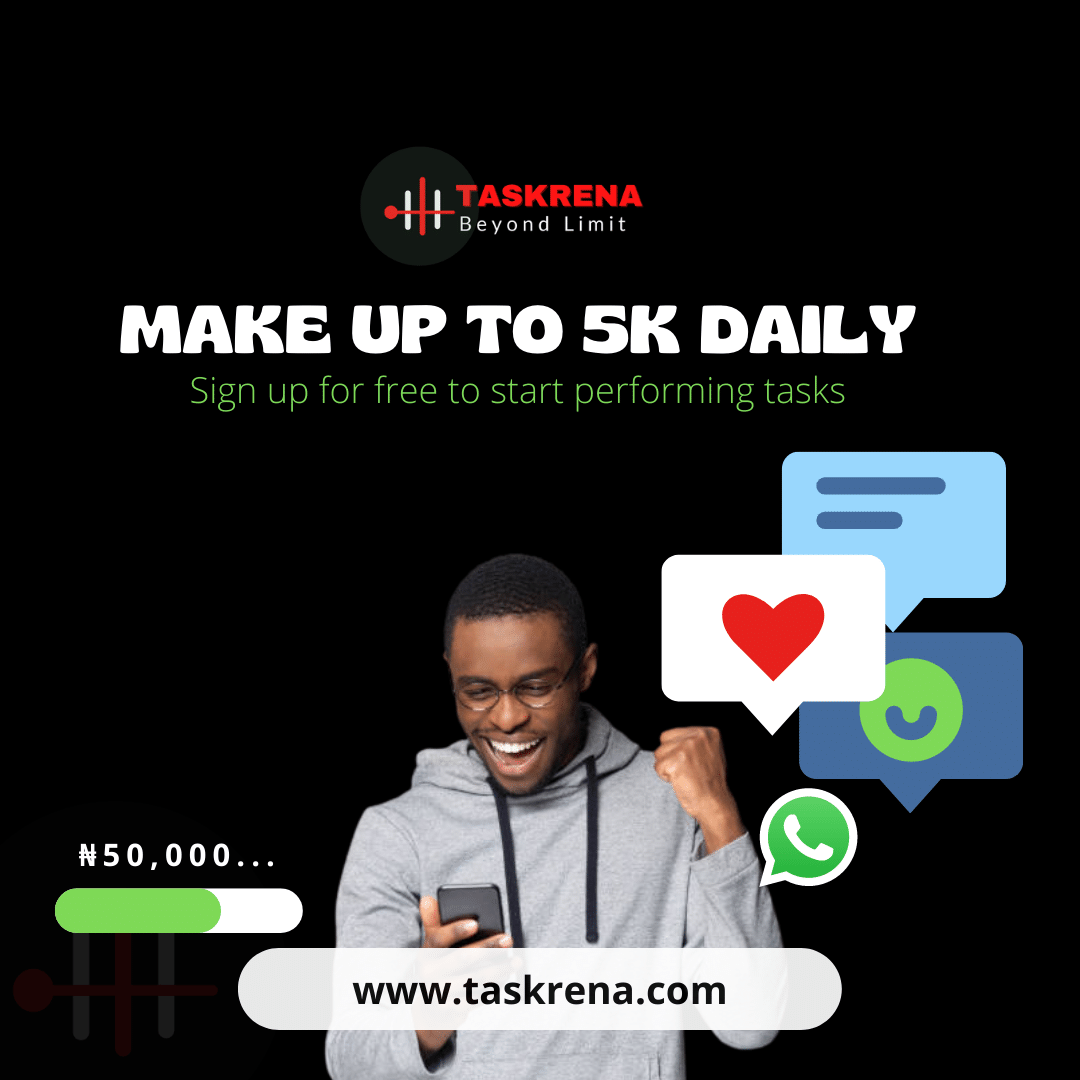 taskrena's tweet photo. Working from home and earning has never been better.
Join Taskrena Earners Group today and earn up to 5k daily.
-No compulsory referral.
-Over 26 streams of income to leverage on.
Signup for free today and start performing tasks immediately.
#taskrena
https://t.co/yQ3I75BsUU https://t.co/p4mwWaOtUv