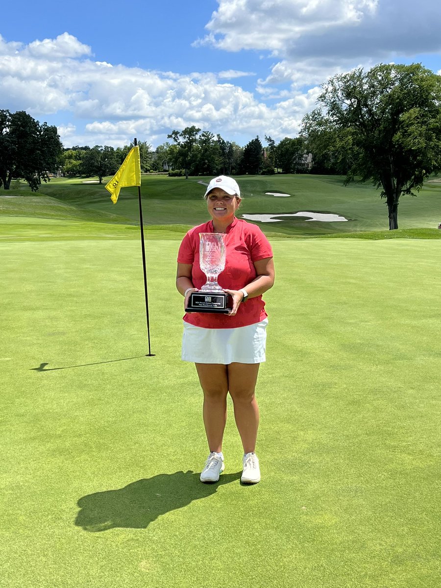 MNGolfAssn's tweet photo. Congratulations to Taylor Ledwein on winning the 2022 MGA Women’s Amateur! She shot a three-day total of 216 (+3) to claim a three-shot victory. With the win, she amasses her second win of the season and her second MGA Women’s Amateur title. https://t.co/slltW5jIi0