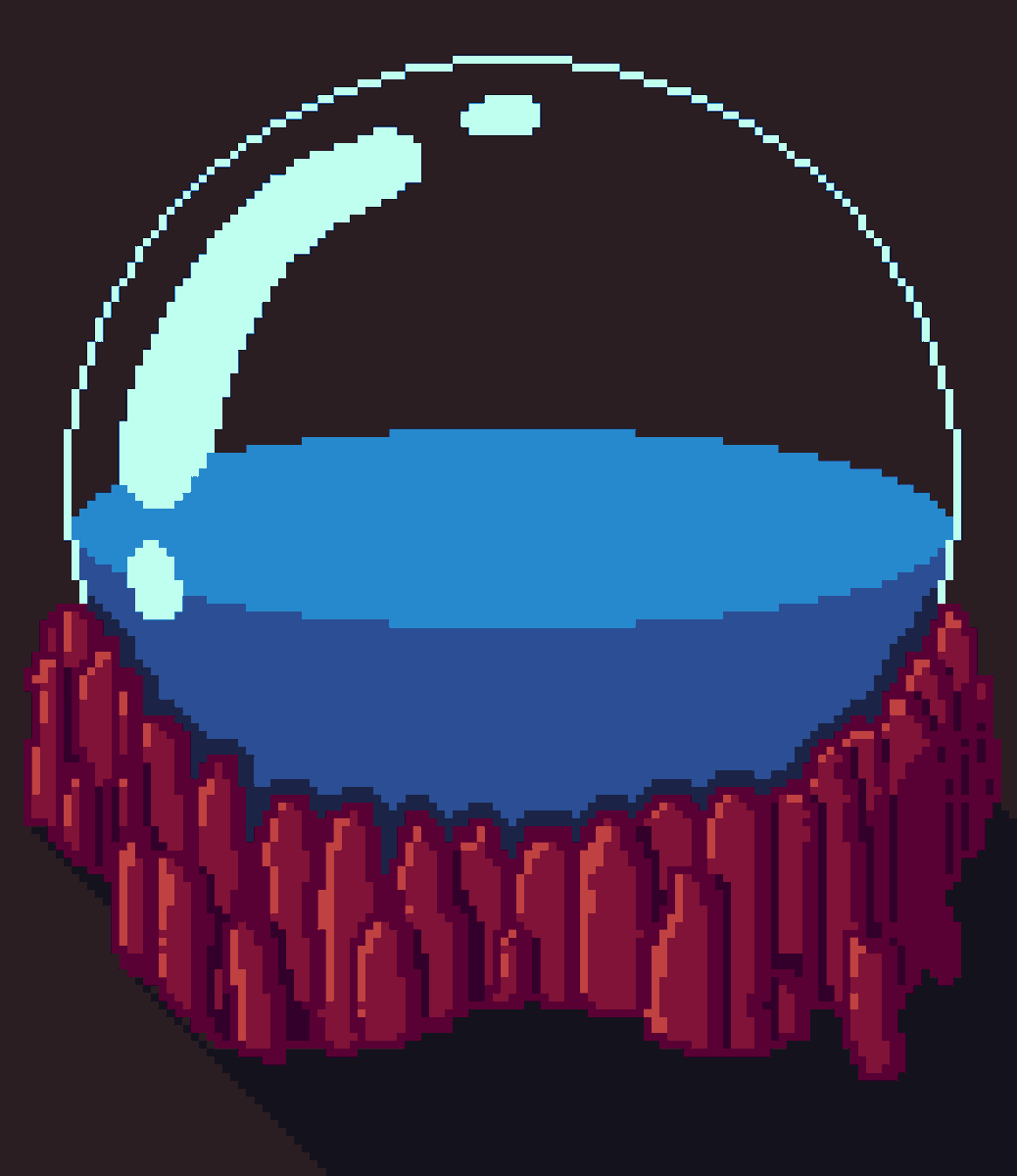 Bird_Buttocks's tweet photo. For today's #pixel_dailies I created a #coral themed fishbowl. 
#pixelart @Pixel_Dailies https://t.co/7pfD0esaVa
