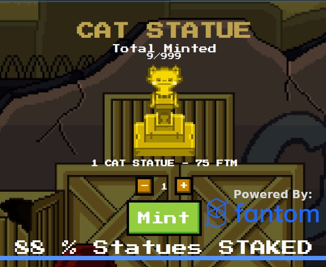cryptomanftm's tweet image. ONLY 990 LEFT!🙀

Stake your NFTs and earn Cat Coins

For more giveaways:
- Follow @8bitcatsftm
- LIKE &amp;amp; RETWEET
- Discord: discord.gg/gXZq9TsrGx

9/999minted, ONLY 75 FTM👇
8bitcats.com/catstatue

#NFTGiveaway #NFTs #NFTCommunity #NFT #Fantom