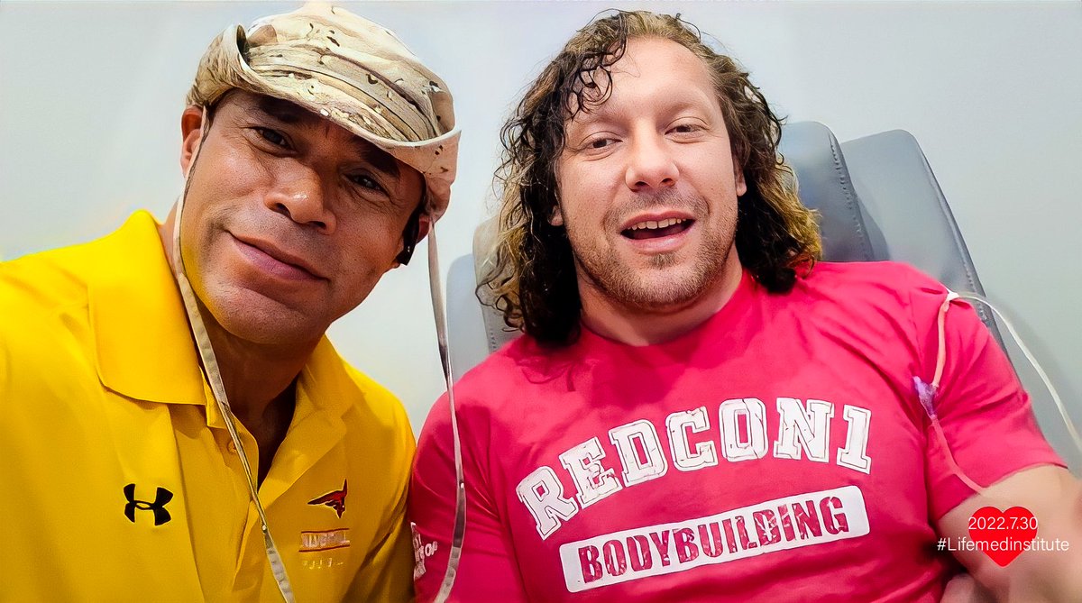 t_to_k0926_Rin's tweet photo. 📸 These were captured from #LifeMedinstitute 's IG. Kenny Omega is back at LifeMed with the one and only Bodybuilding legend Kevin Levrone 💪✨
@KennyOmegamanX Thank you for sharing! I am most glad that you look well ❤😊
#KennyOmega #KevinLevrone
https://t.co/6gs7VCZ40r https://t.co/AhMd0l0DEl